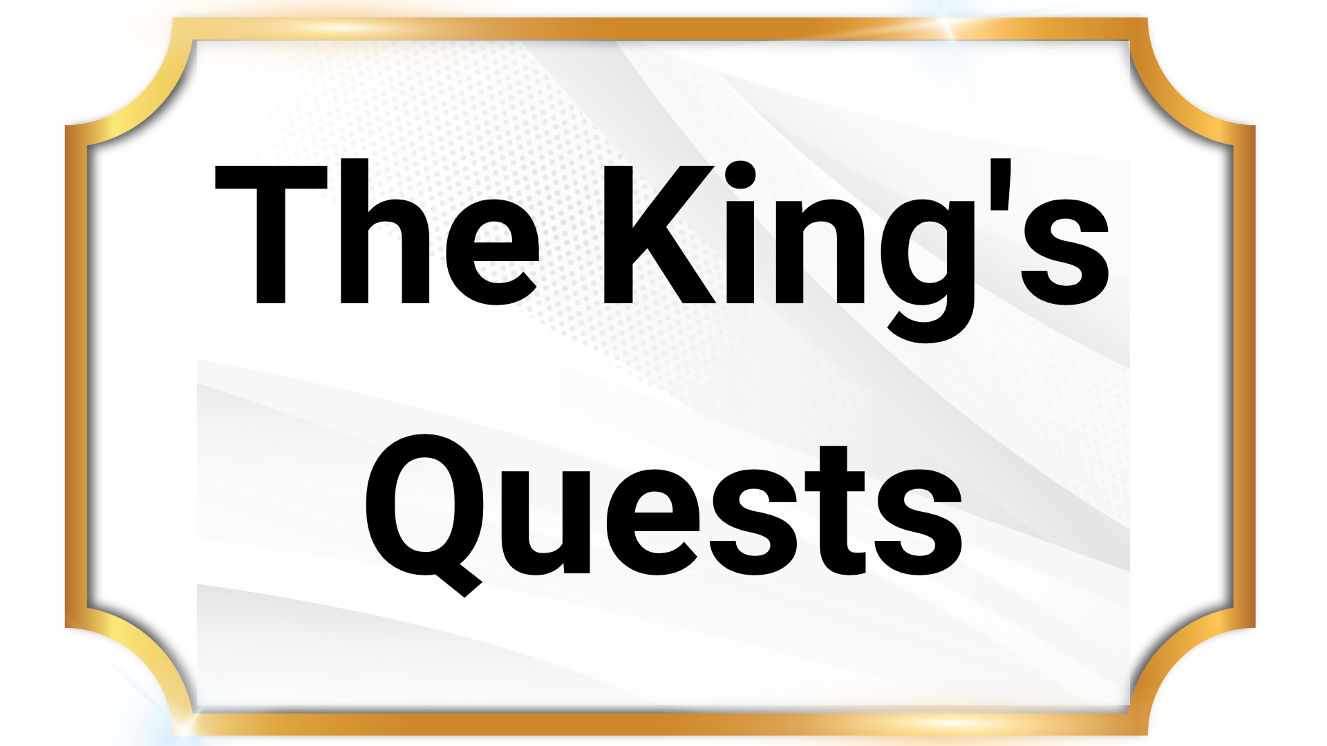 A link button that goes to the King's Quest on the store.